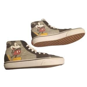 Vans x Disney Mickey Mouse High Top Youth 4 Womens 5.5 Shoes Skateboard